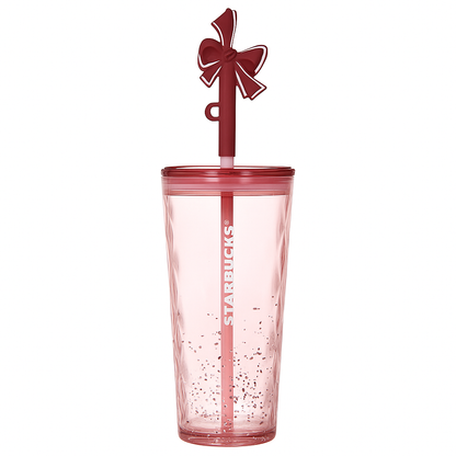 Pink Bow Starbucks Cup