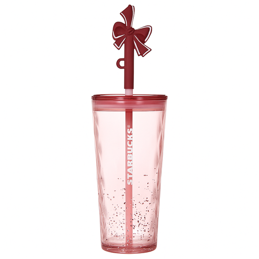 Pink Bow Starbucks Cup